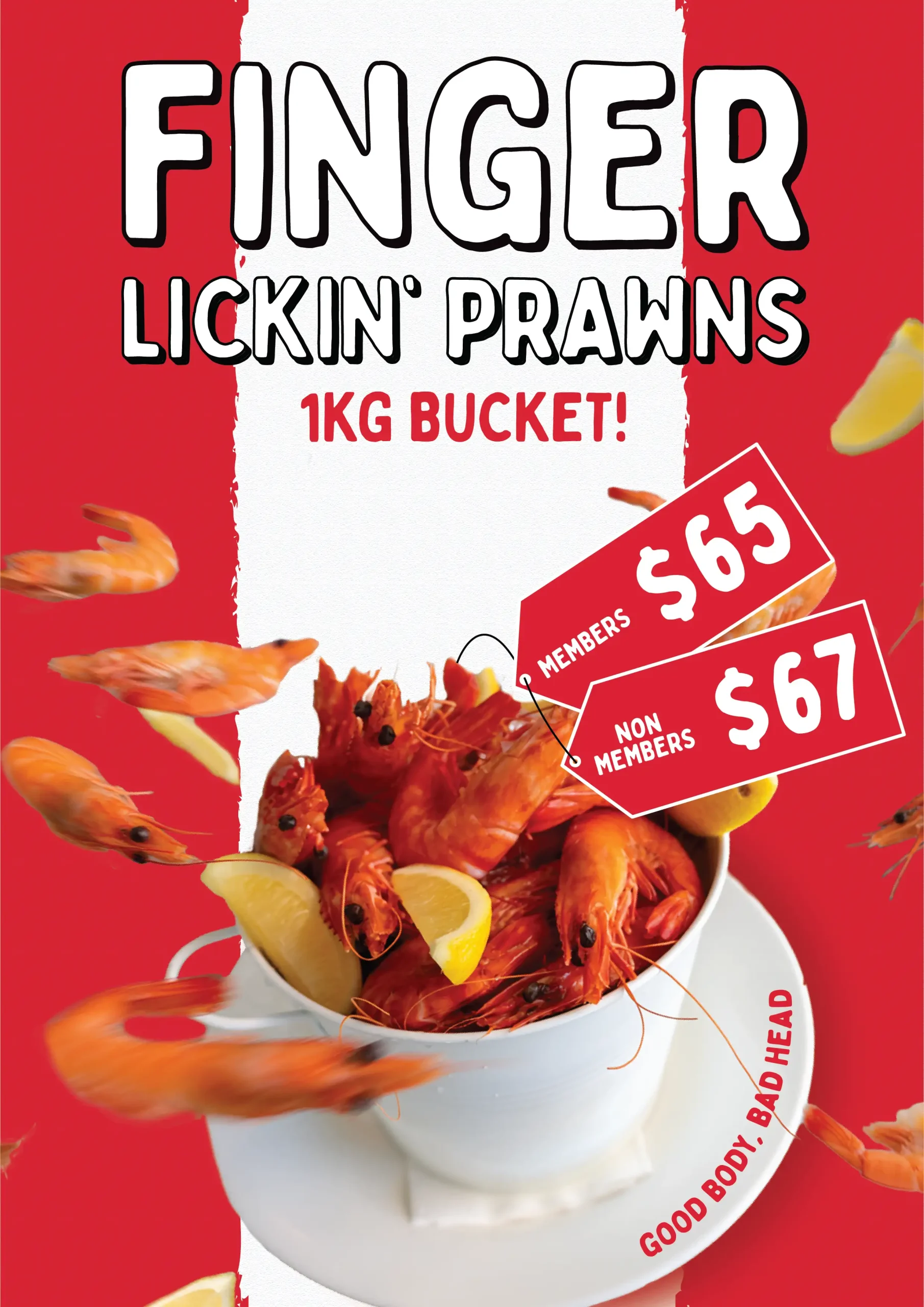 Get into the festive spirit with some Aussie prawns goodness. Finger lickin delicious!